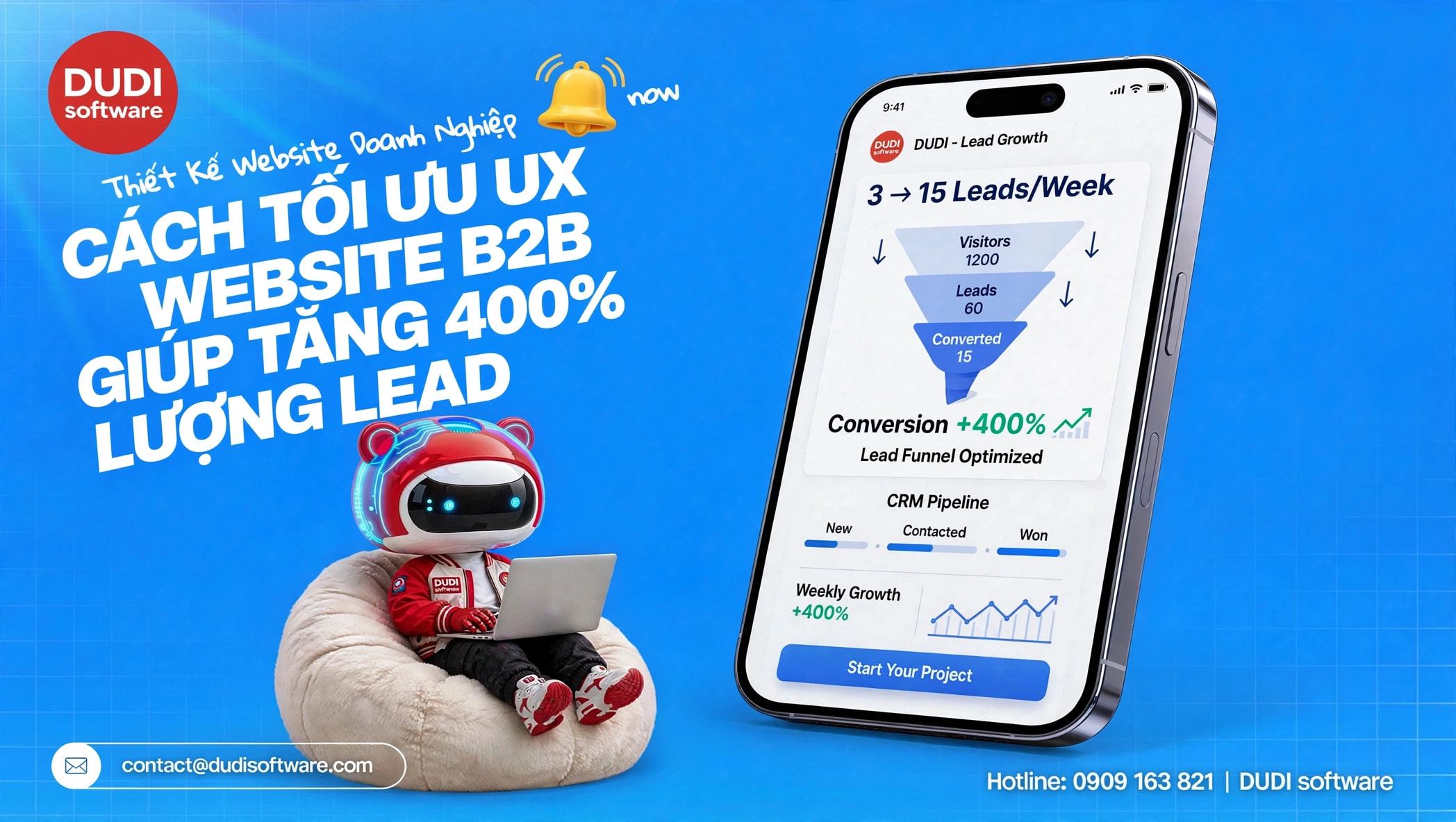 Từ 3 lead lên 15 lead/tuần: Chúng tôi đã thay đổi luồng khách hàng trên website như thế nào?
