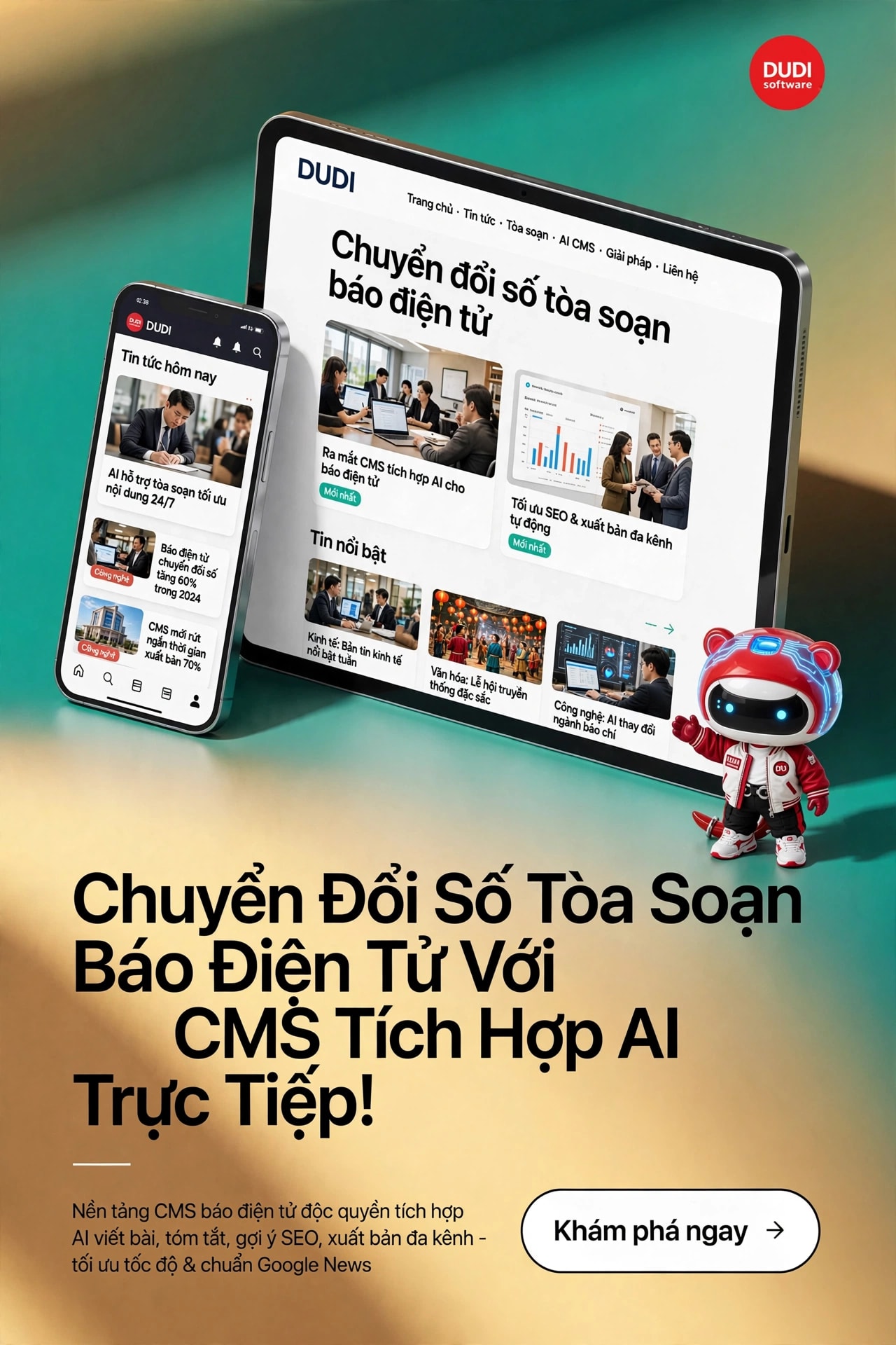 Chuyển Đổi Số Tòa Soạn Báo Điện Tử Với CMS Tích Hợp AI Trực Tiếp