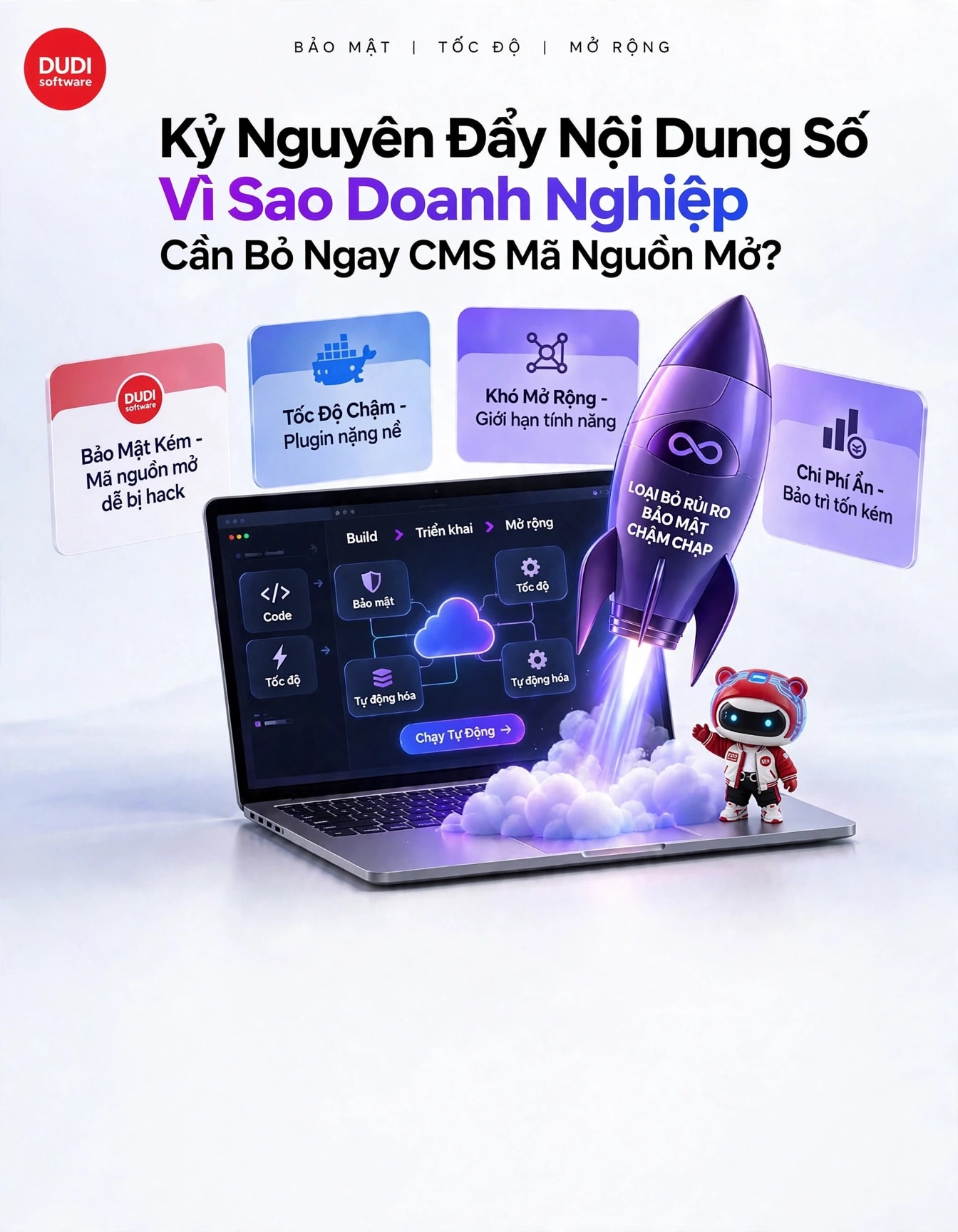 Kỷ Nguyên Tạo Đẩy Nội Dung Số: Vì Sao Doanh Nghiệp Cần Bỏ Ngay CMS Mã Nguồn Mở?