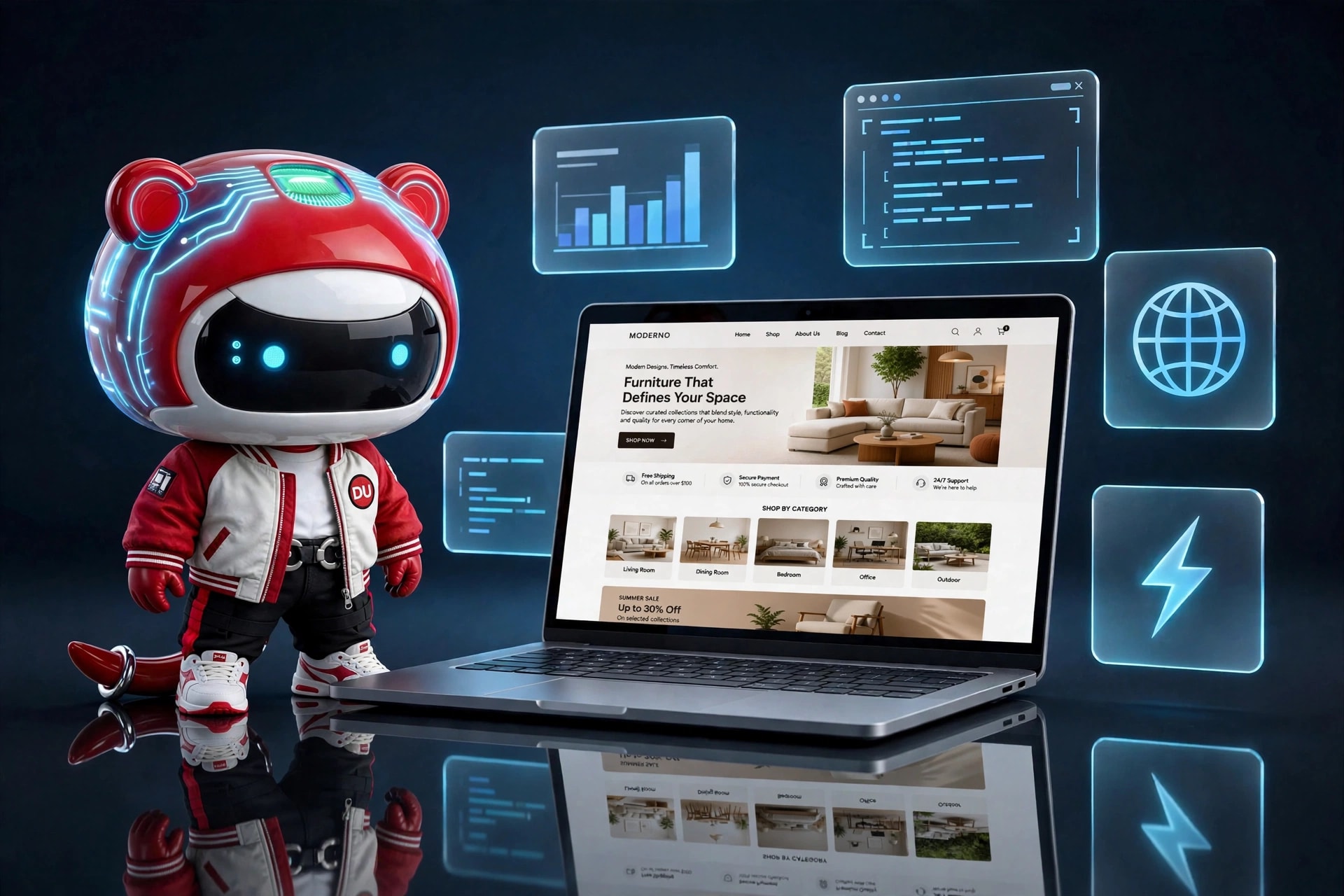 Tái Thiết Kế Website Chuỗi Nội Thất Cao Cấp – Tăng 180% Lượt Đặt Lịch Trải Nghiệm Showroom