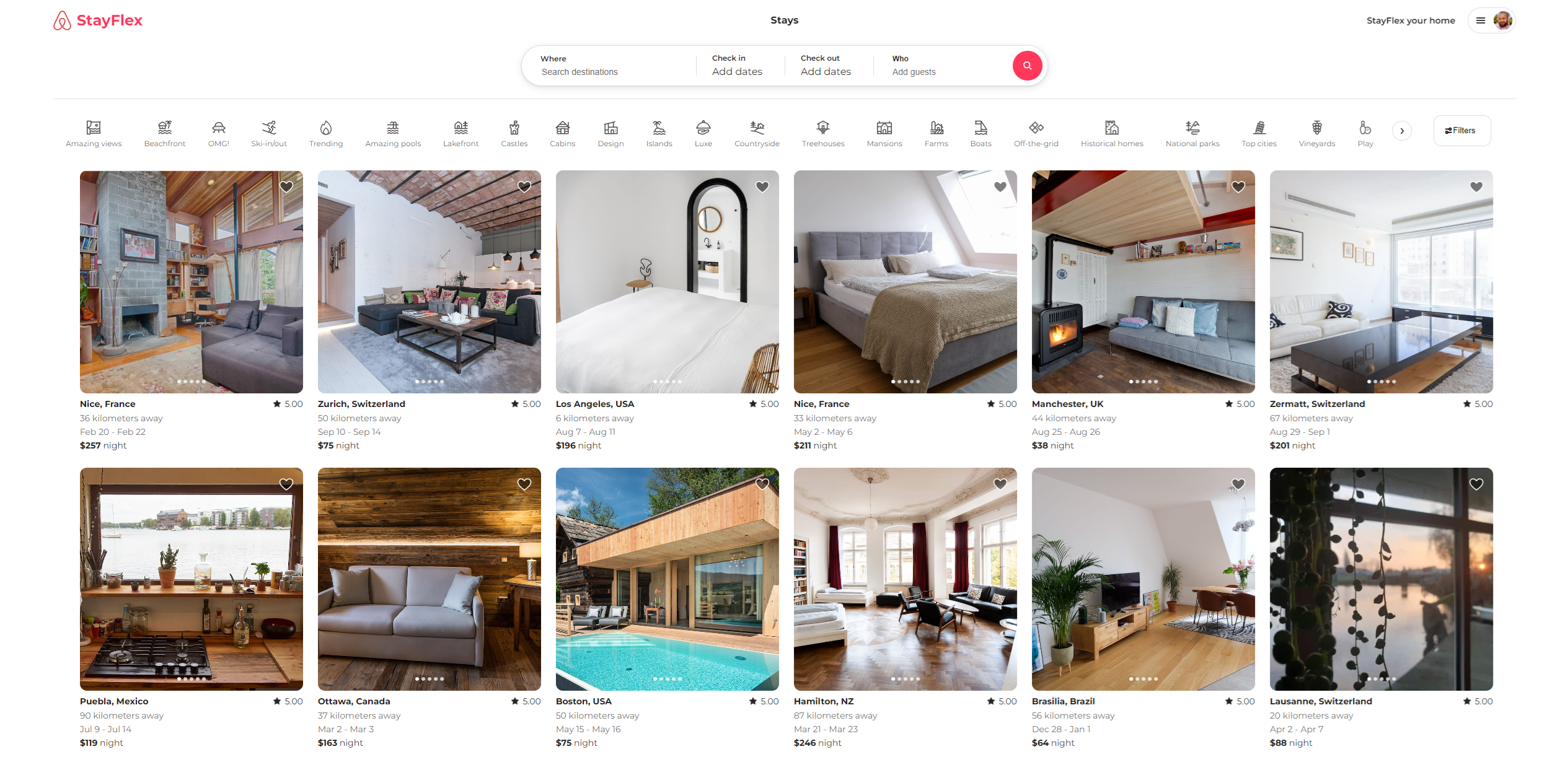 StayFlex (Airbnb clone) teaser