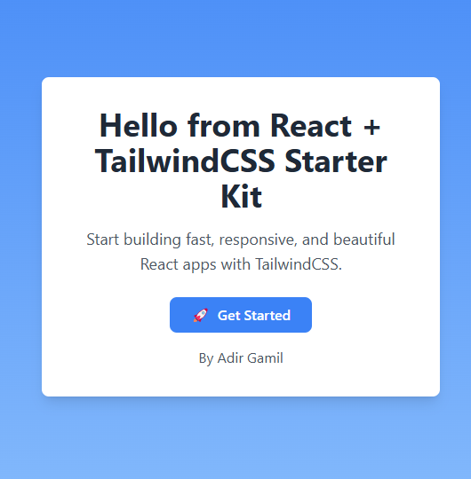React-TailwindCSS-Starter teaser