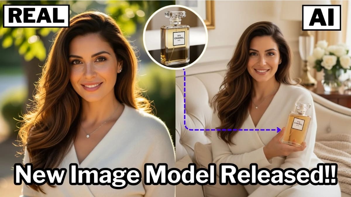 Real vs AI-generated photo comparison showing how Google AI image tools create realistic product marketing visuals.