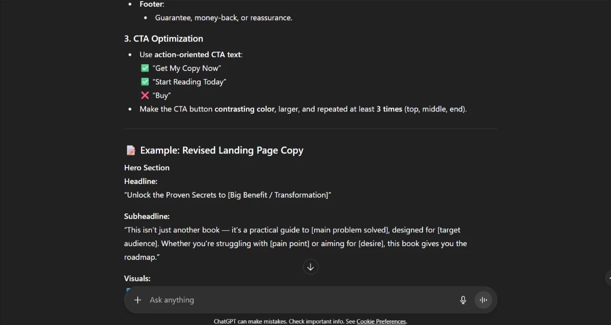 CTA optimization strategies with ChatGPT-5 business applications for stronger conversions.
