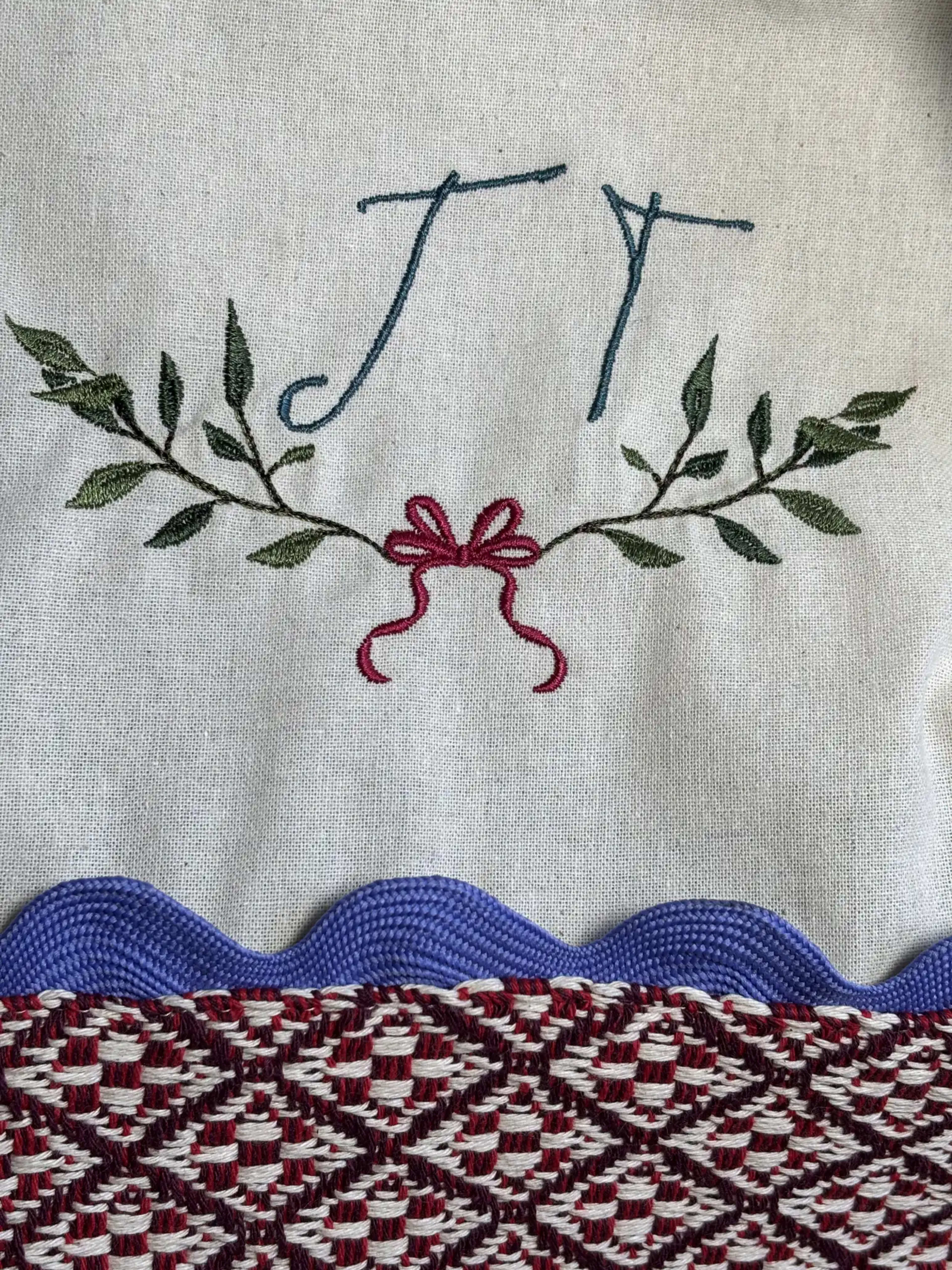 Embroidered Tote Bag second showcase image