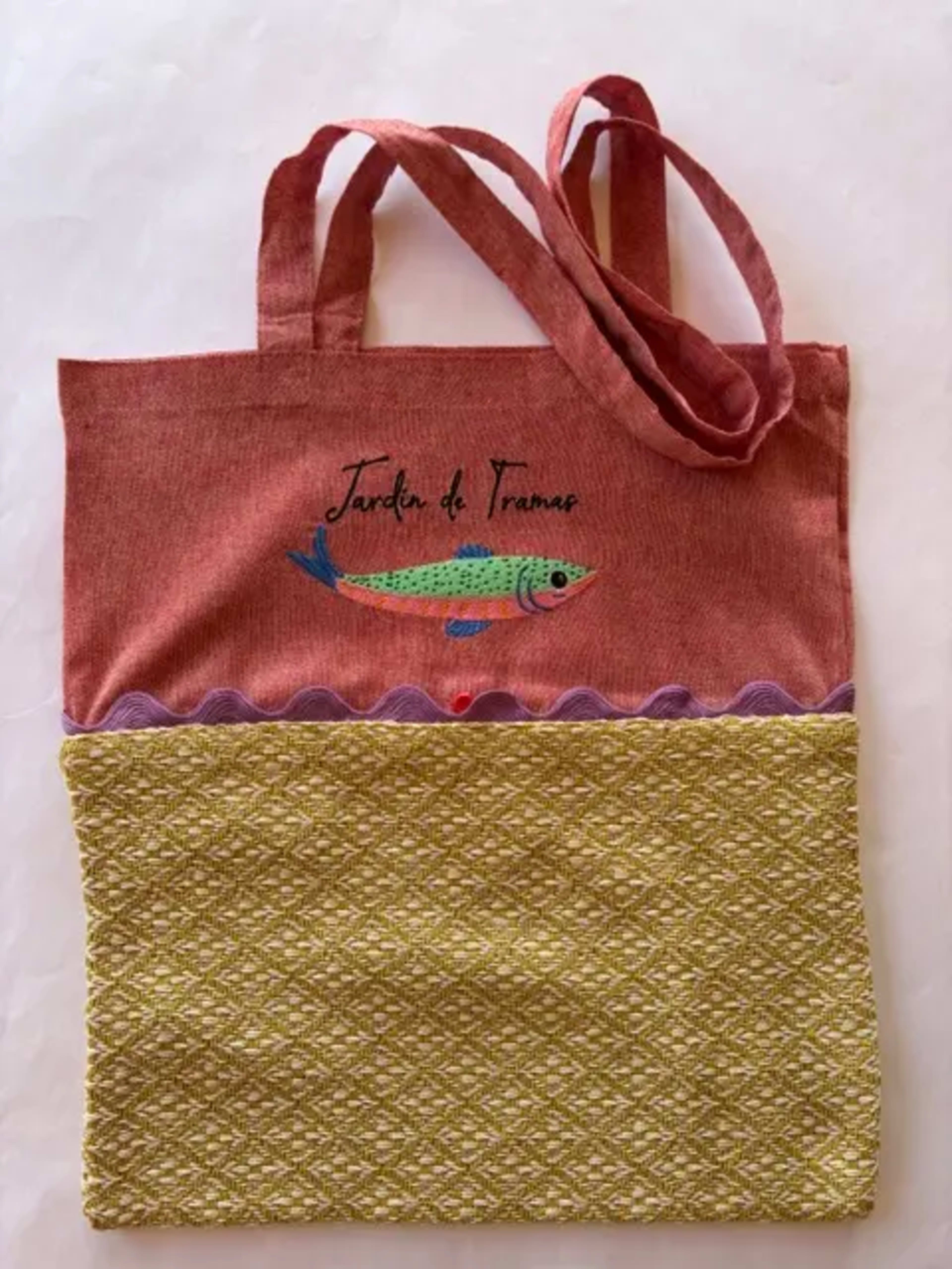 Embroidered Tote Bag (Laura) second showcase image