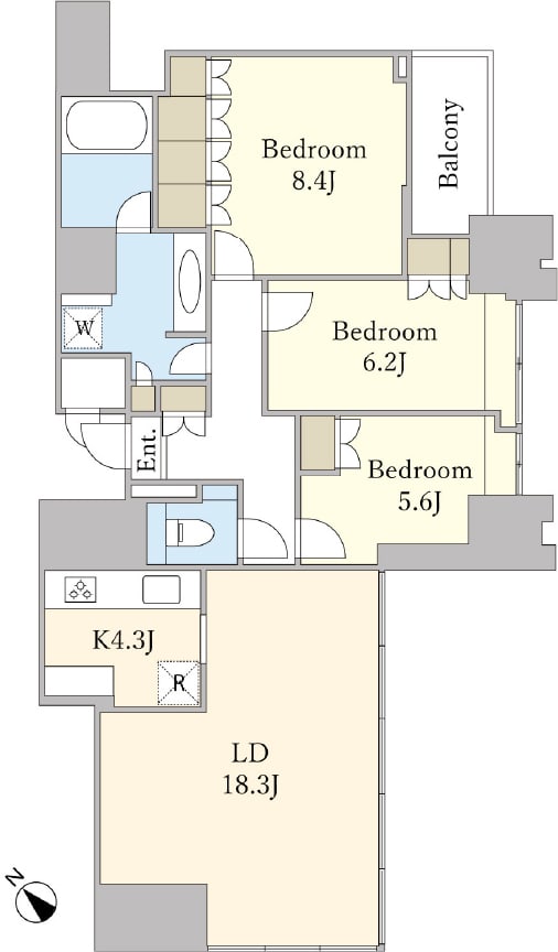 すっきりと見やすい間取り図