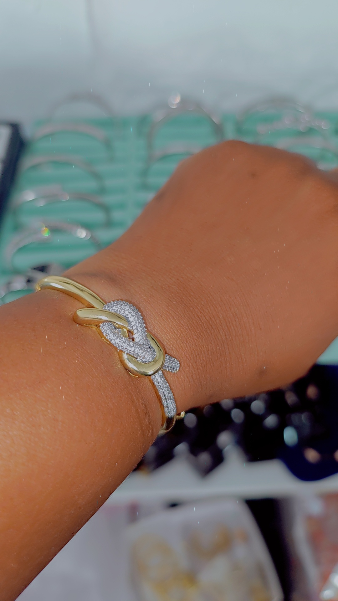Eternal Knot Pavé Bangle