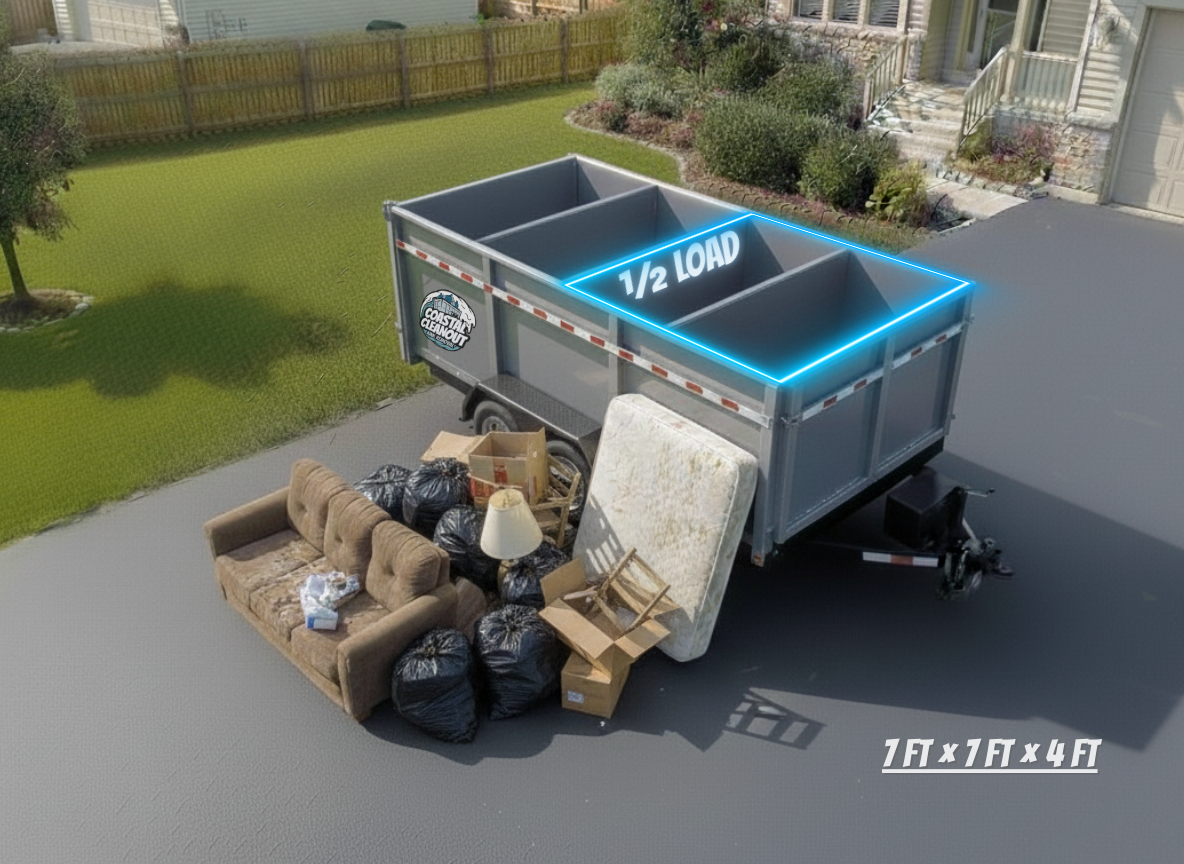 Coastal Cleanout Junk Removal Truck - Half Load