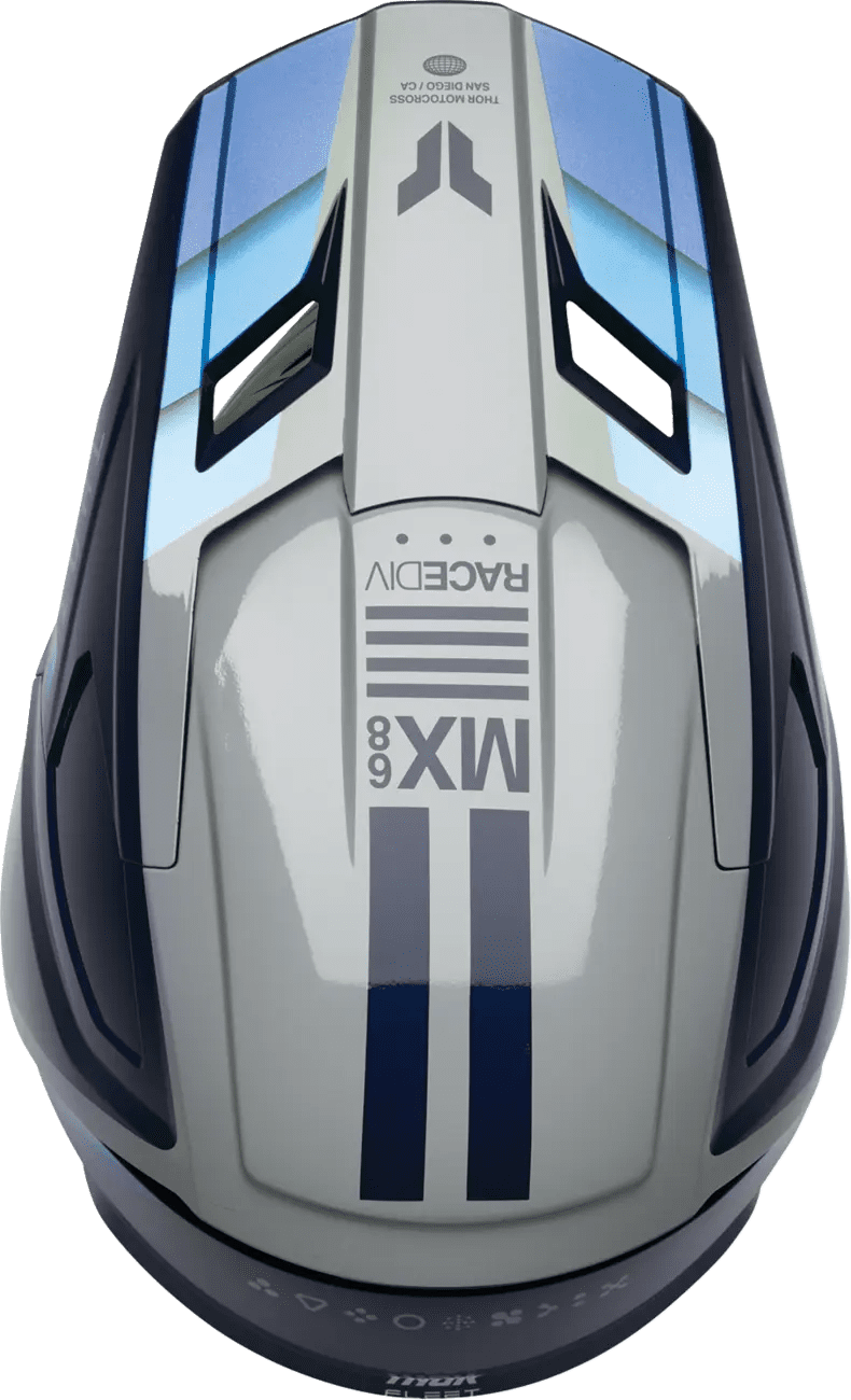 Thor Youth fleet Helmet - defy blue/gray - Thor