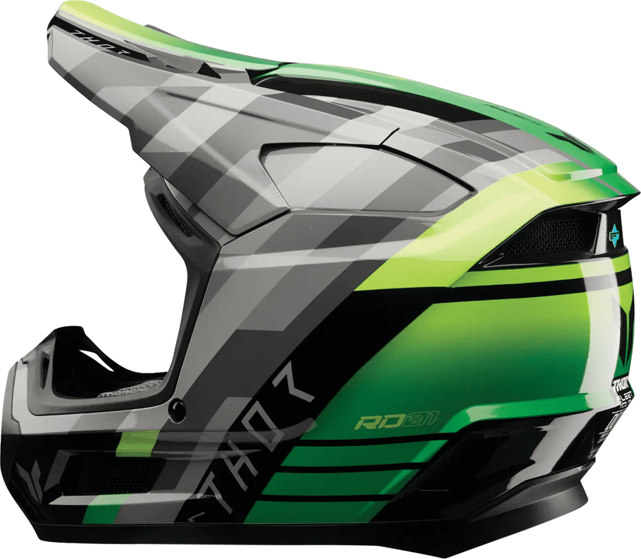 Thor Youth fleet Helmet - camber black/green - Thor