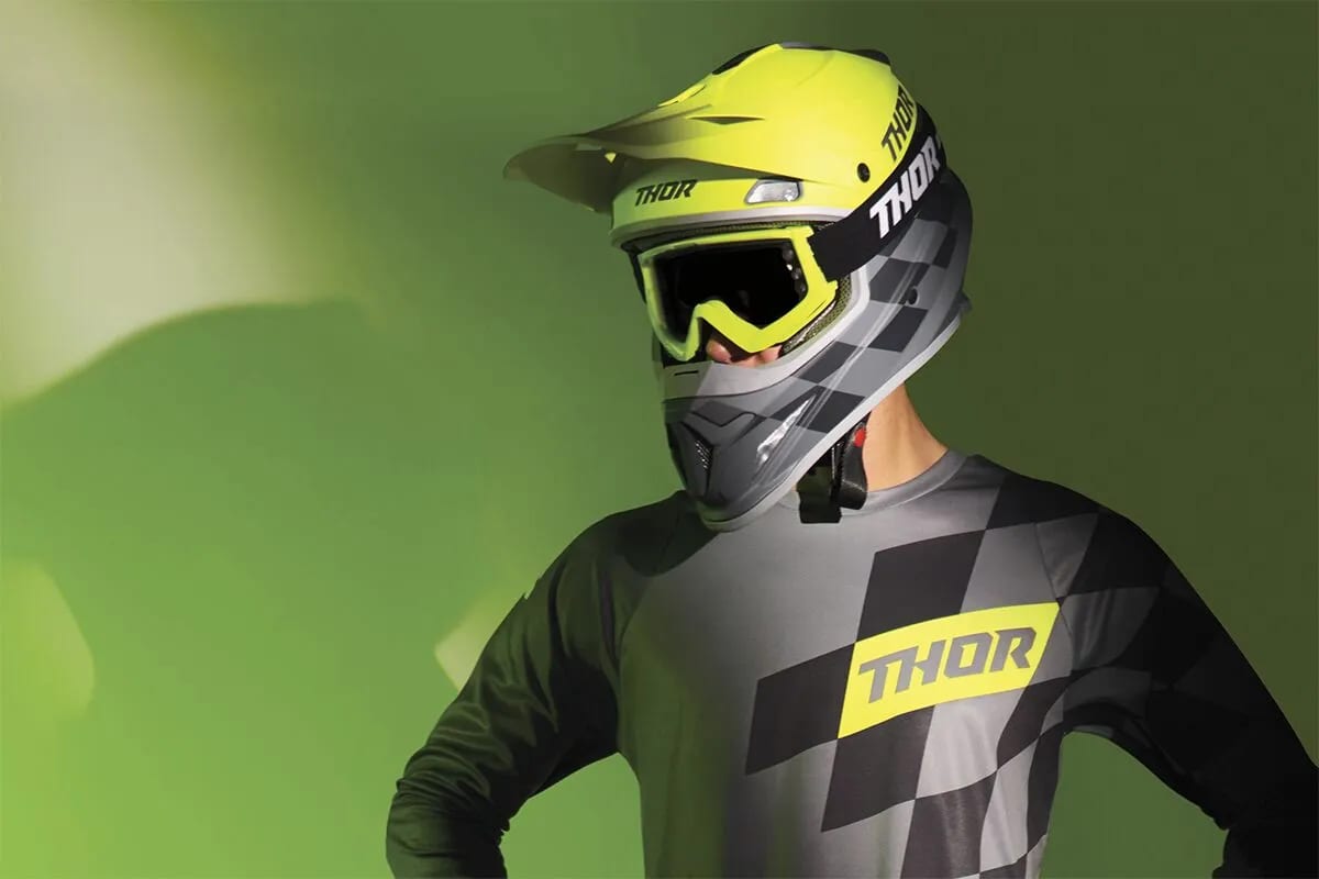 Thor Combat Racer Goggle - Flo Acid/Schwarz - Thor