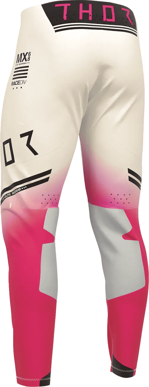 Thor Sportmode Pants - Geo Vintage White/Pink - Thor