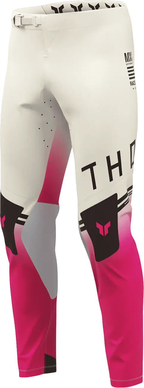 Thor Sportmode Pants - Geo Vintage White/Pink - Thor