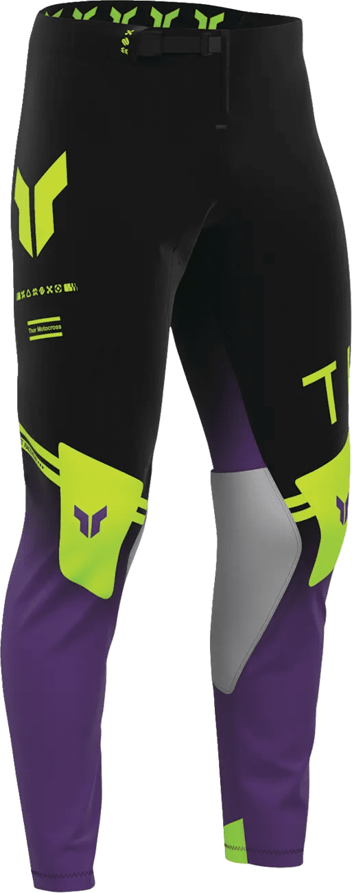 Thor Sportmode Hose - Geo Schwarz/Violett - Thor - Motocross Parts