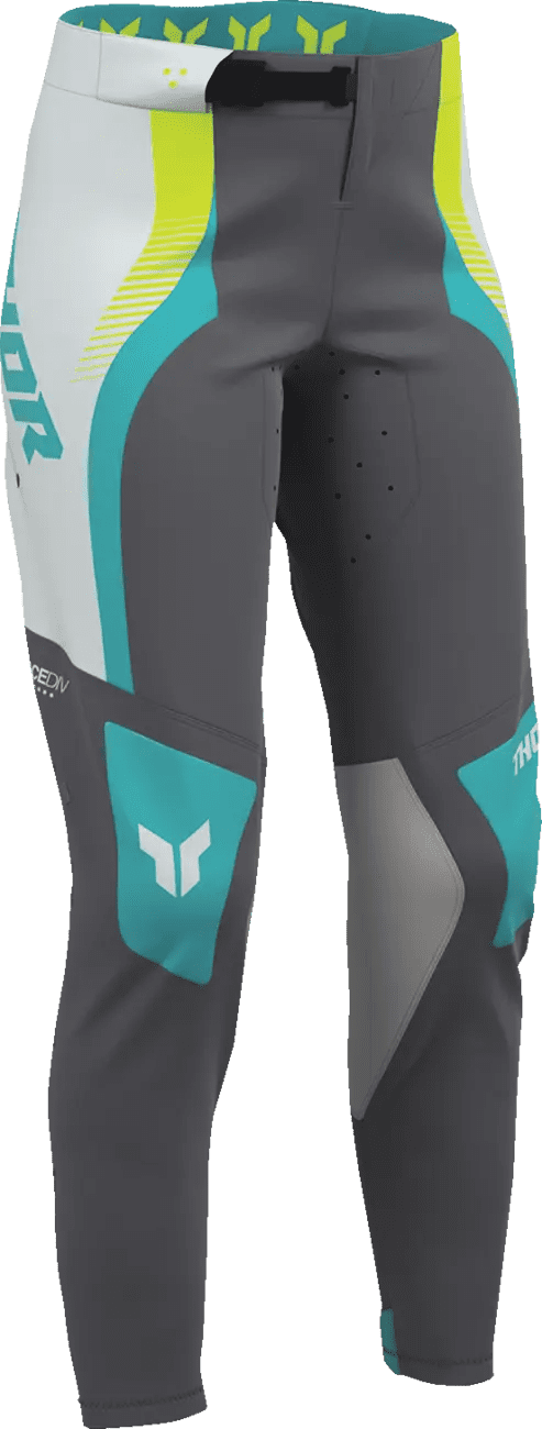 Thor Women Sportmode Pant - Velocity Gray/Aqua - Thor - Motocross Parts