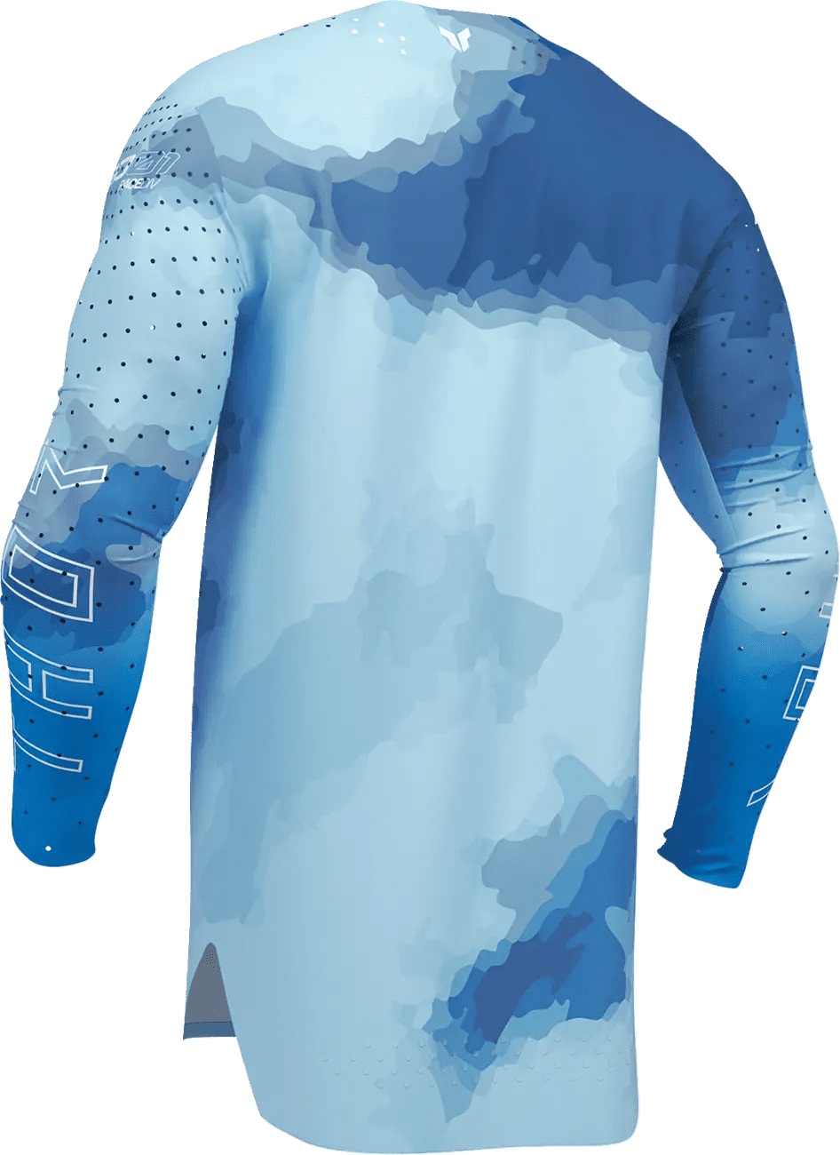 Maillot Thor Sportmode - Carbon Electric Blue/Powder Blue - Thor