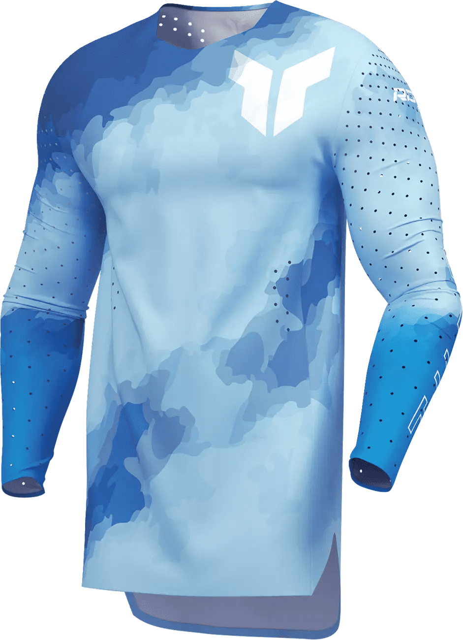Maillot Thor Sportmode - Carbon Electric Blue/Powder Blue - Thor
