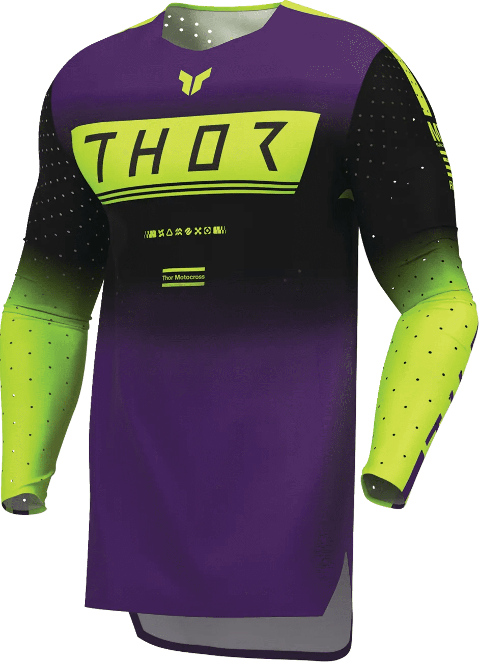 Thor Sportmode Jersey - Geo Schwarz/Violett - Thor