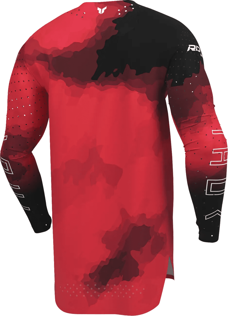 Thor Sportmode Jersey - Carbon Sort/Rød - Thor