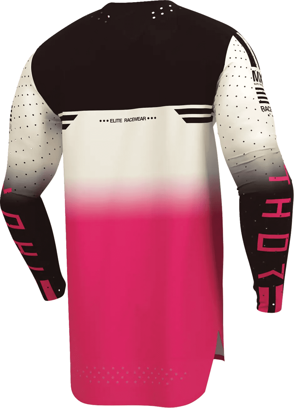 Thor Sportmode Jersey - Geo Vintage White/Pink - Thor