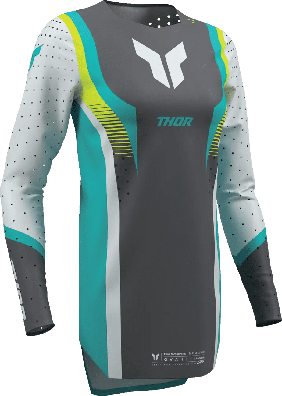 Thor Women Sportmode Jersey - Velocity Gray/Aqua - Thor - Motocross Parts