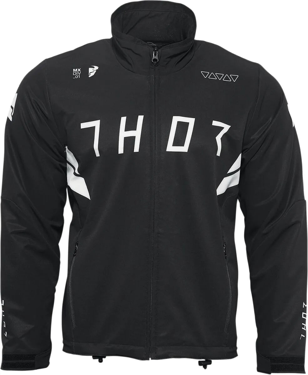 Thor warm-up jacket - black/white - Thor - Motocross Parts
