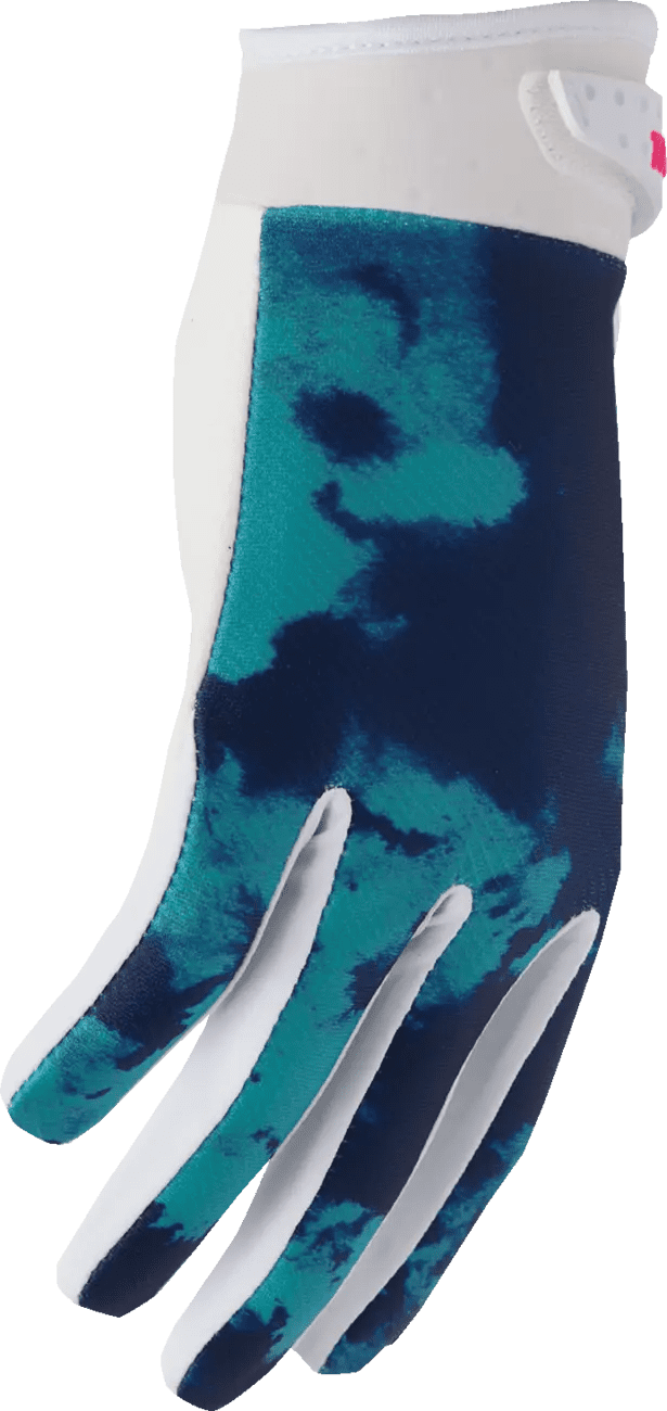 Thor Youth Launchmode Glove - Bleach White/Aqua - Thor