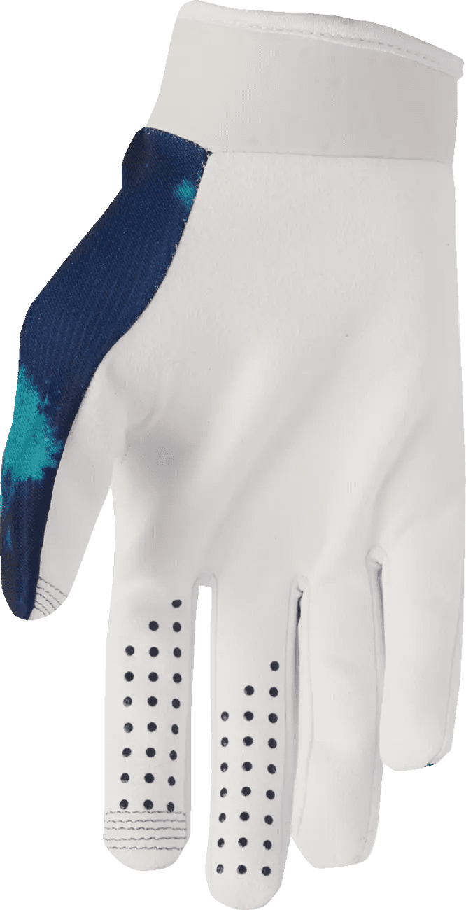 Thor Youth Launchmode Glove - Bleach White/Aqua - Thor