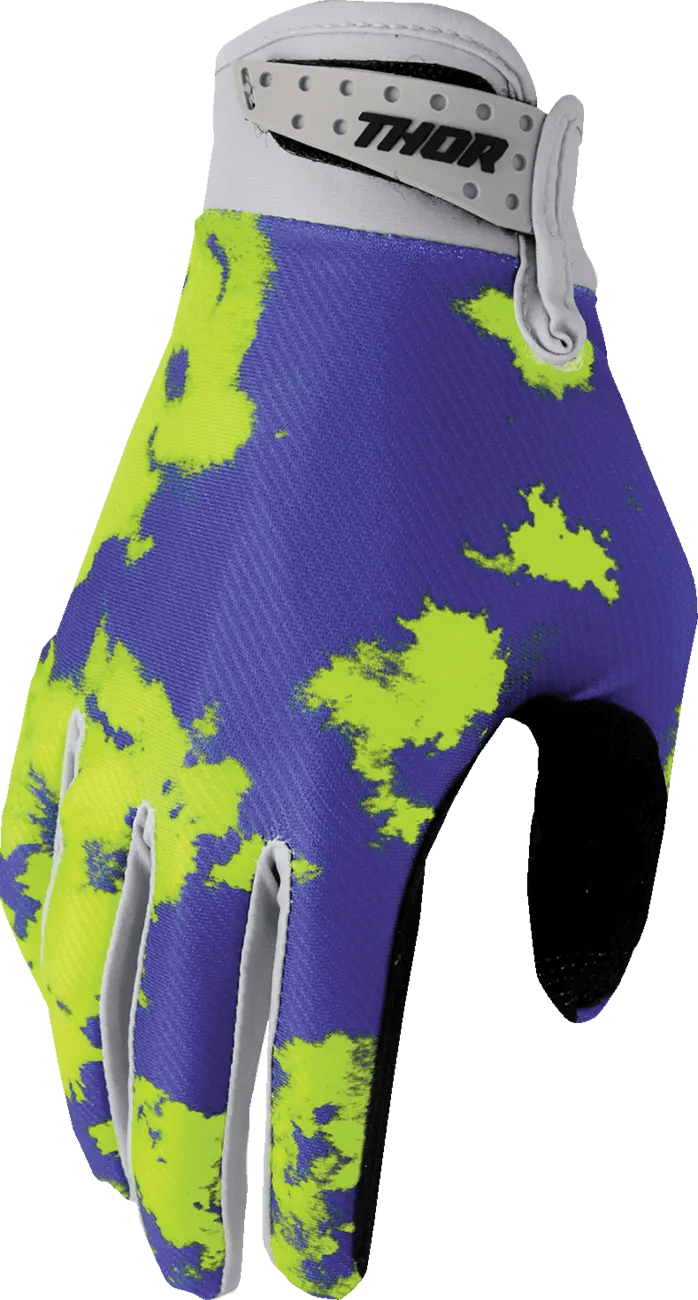 Thor Youth Launchmode Glove - Bleach Gray/Acid - Thor - Motocross Parts
