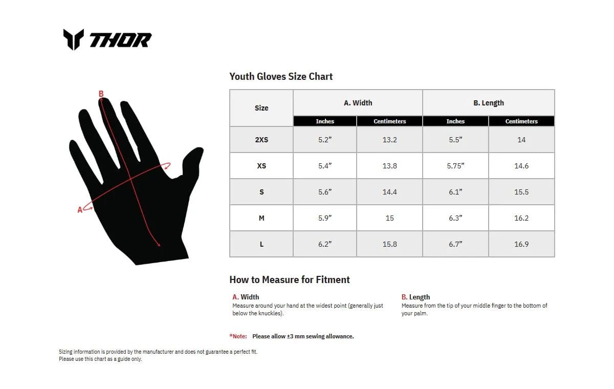 Thor Youth Ridemode Glove - Static Blue - Thor