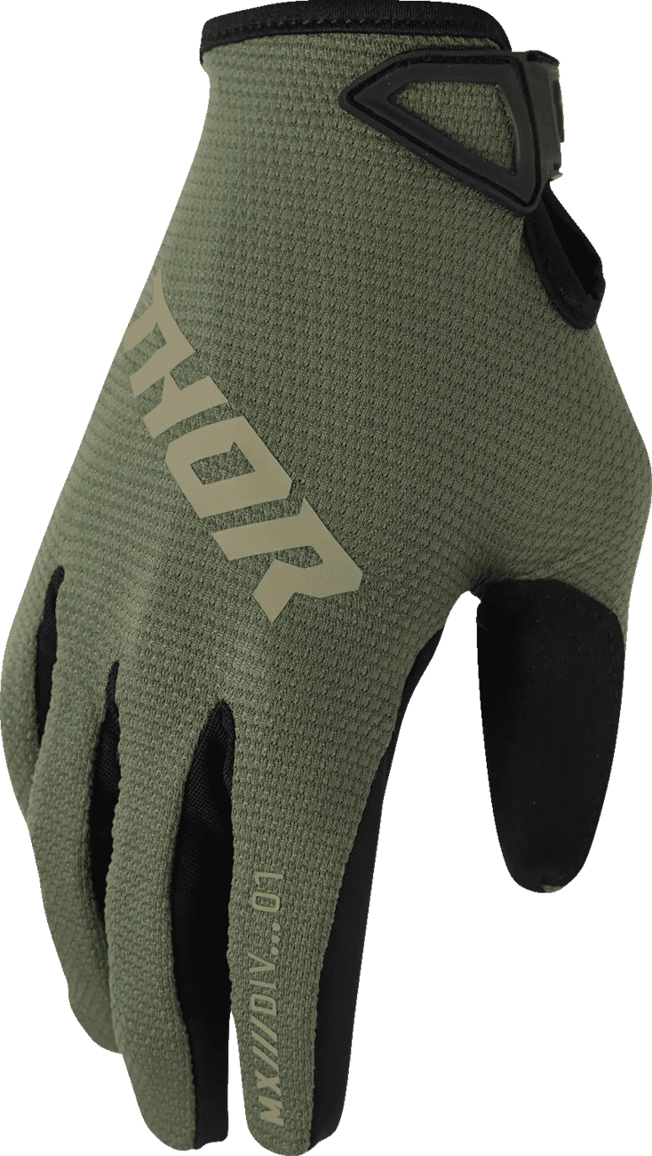 Thor Youth Ridemode Glove - Static Green - Thor - Motocross Parts