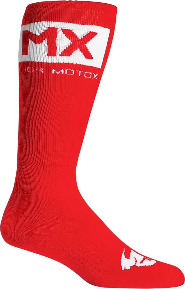 Thor Youth MX Sock - Red/White - Thor - Motocross Parts