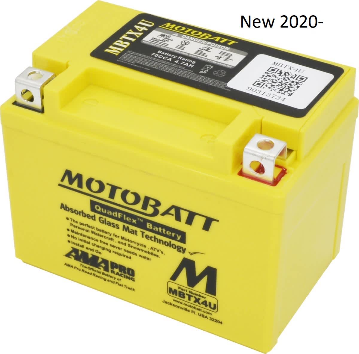 Motobatt-batteri, MBTX4U - Motobatt