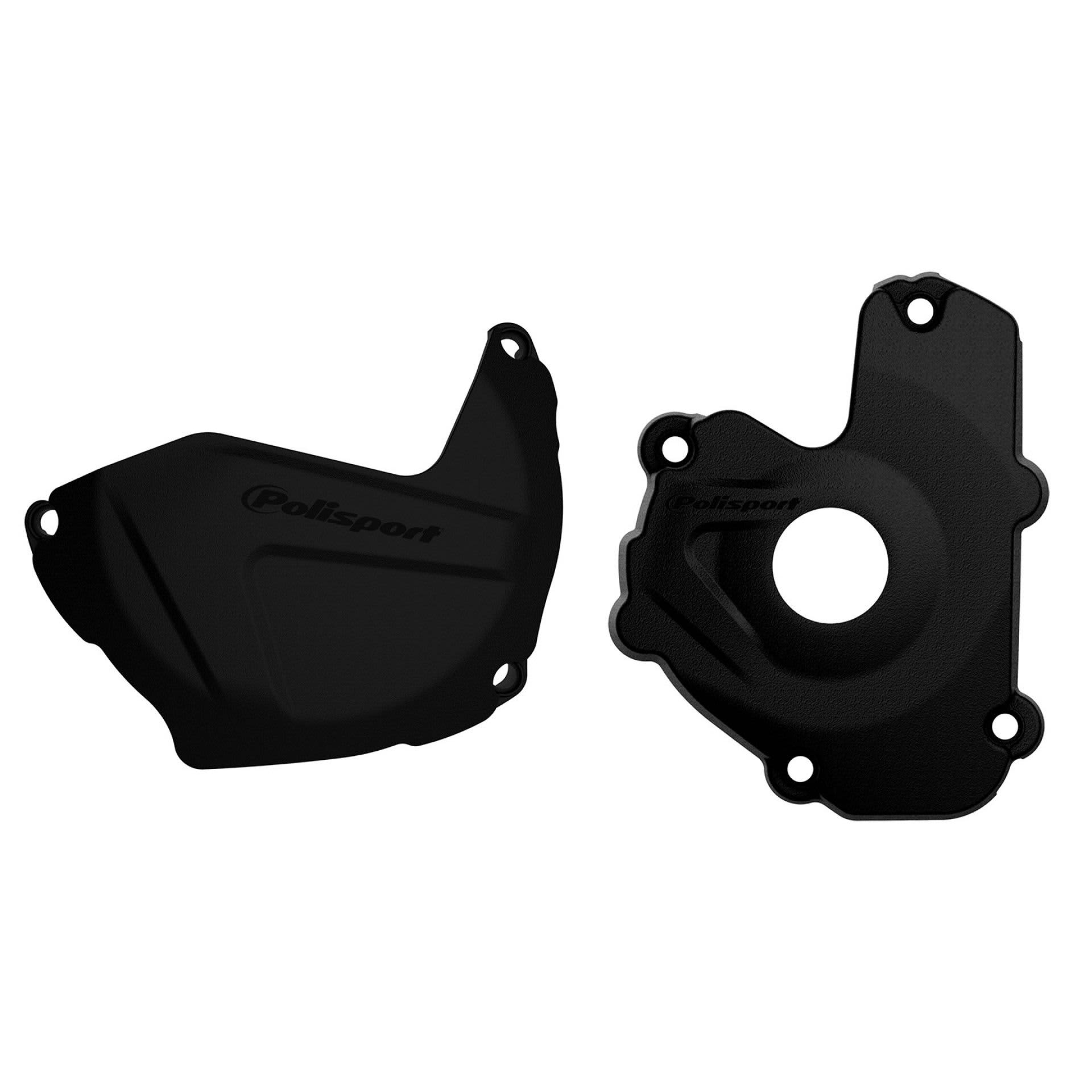Polisport Kit Clutch+Ignition cover protector KX250F (13-16) Black (24) - Polisport