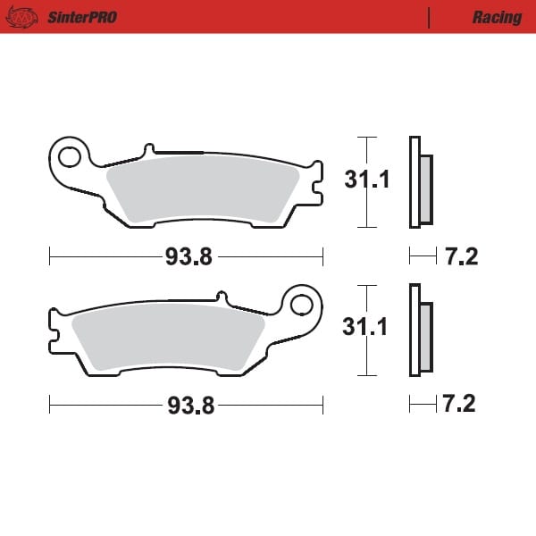 Moto-Master Brakepads Yamaha YZ 250F 07 - Moto-Master