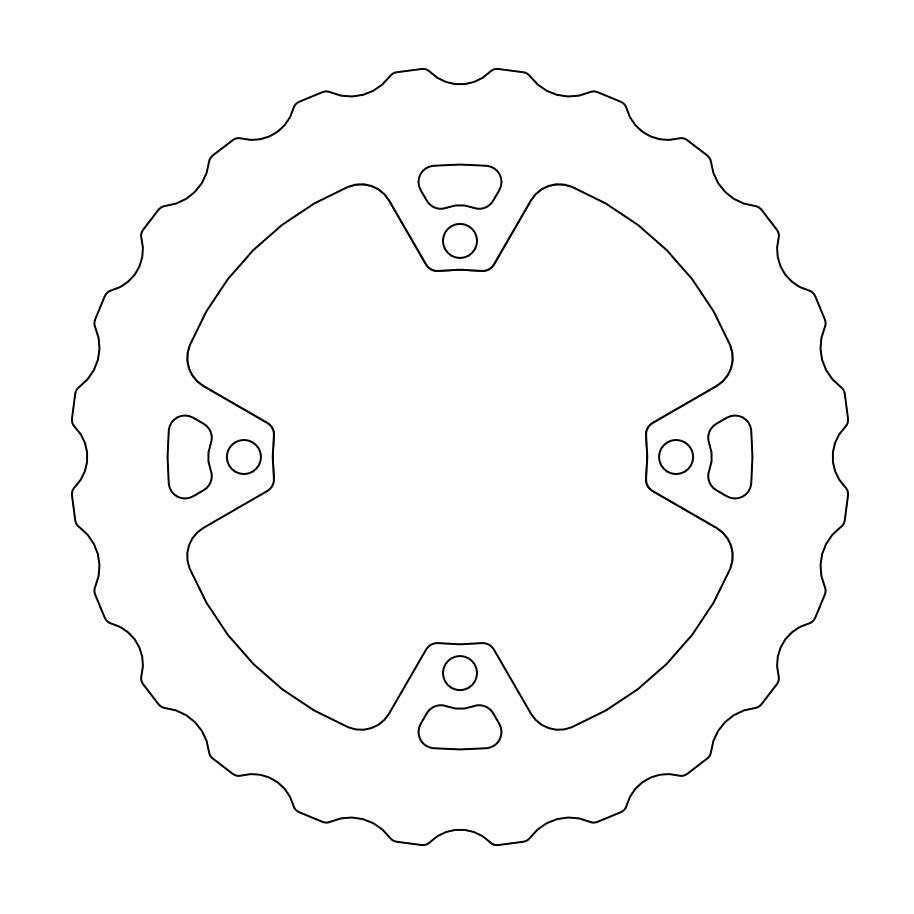 Moto-Master Nitro Brakedisc rear Kawasaki: mud - Moto-Master