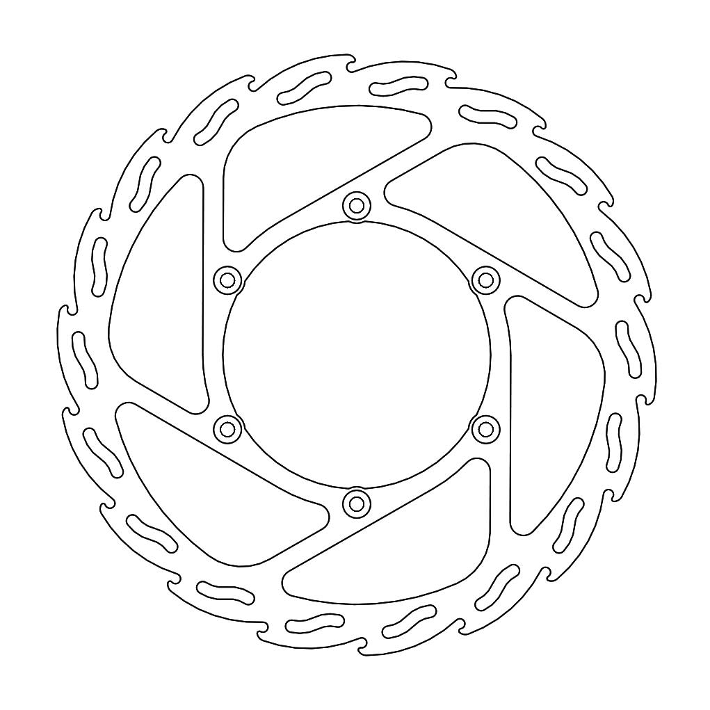 Moto-Master Flame Brakedisc front Yamaha: YZF250/450 2016--> - Moto-Master - Motocross Parts