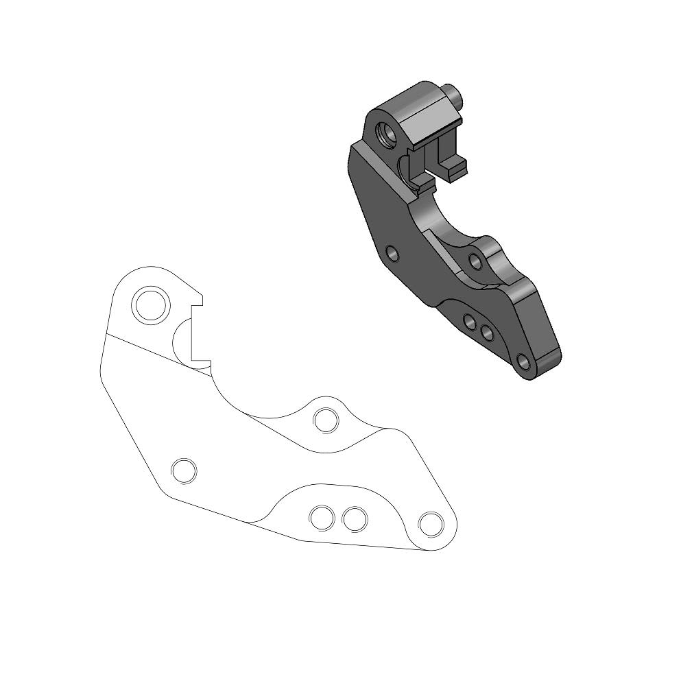 Moto-Master Oversize Adapter Yamaha: Dakar-diskett (MX-gafflar) - Moto-Master