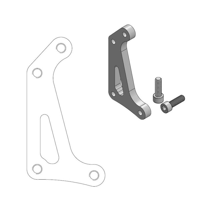 Moto-Master Supermoto Racing Adapter Honda: CRF250/450 2015-> - Moto-Master