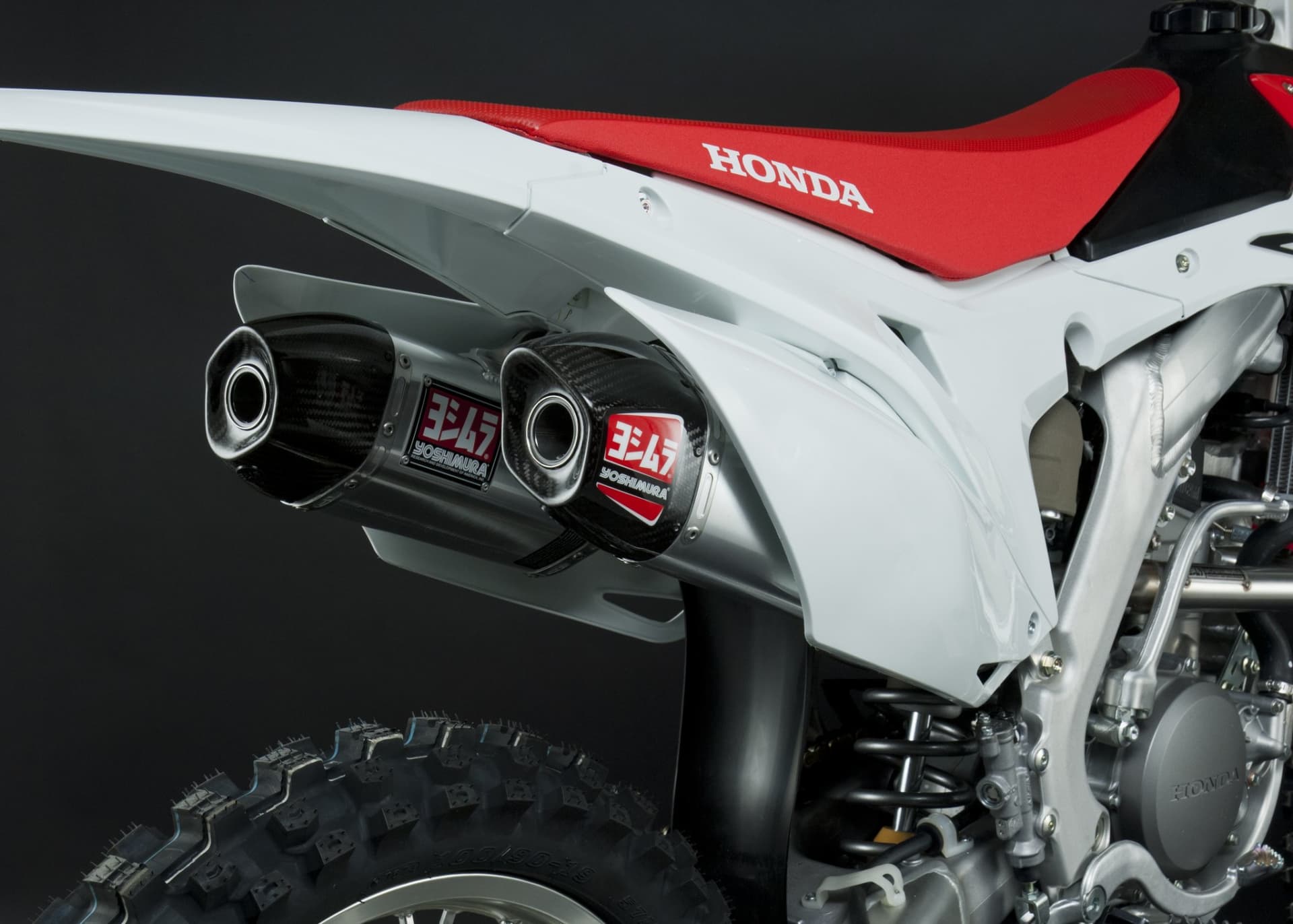 Yoshimura Slip-On Honda Crf250R 2014-17 Signature Rs-9 So Ss-Al-Cf Dual - Yoshimura