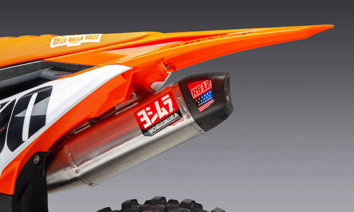 Yoshimura Full System Exhaust Ktm/Husqvarna SX-F/FC450 RS-12 Sign. FS/SS/SS/CF - Yoshimura