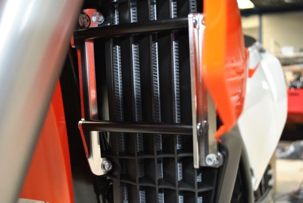 AXP Radiator Braces Black Spacers Ktm SX125-SX250-SXF250-SXF350-SXF450-EXC300- - AXP Racing