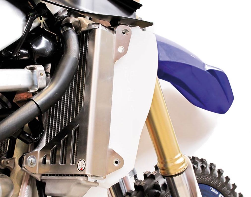AXP Supports de Radiateur Bleu Yamaha YZ250F 19- , YZ450F 18- - AXP Racing