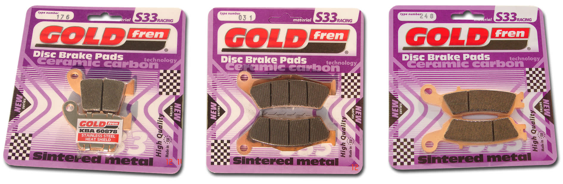 GOLDFREN Brake Pads 248 Ceramic Carbon S33 - Goldfren