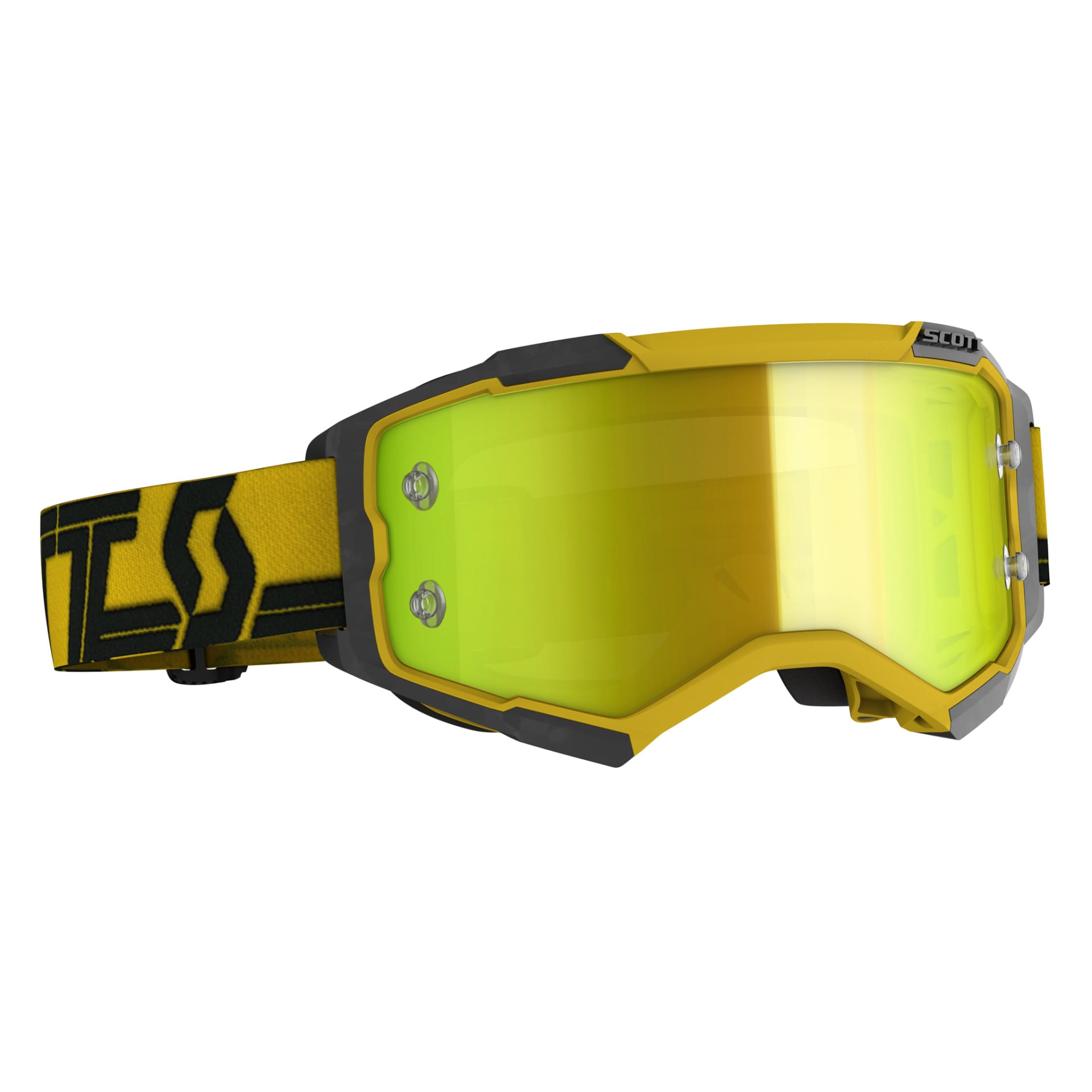 Scott Goggle MX Fury yellow/black yellow chrome works - Scott