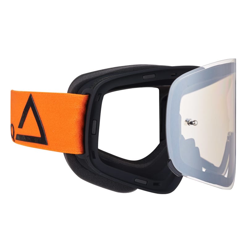 AMOQ MX Briller Vision Magnetic Orange-Sort - Sølvspejl - AMOQ