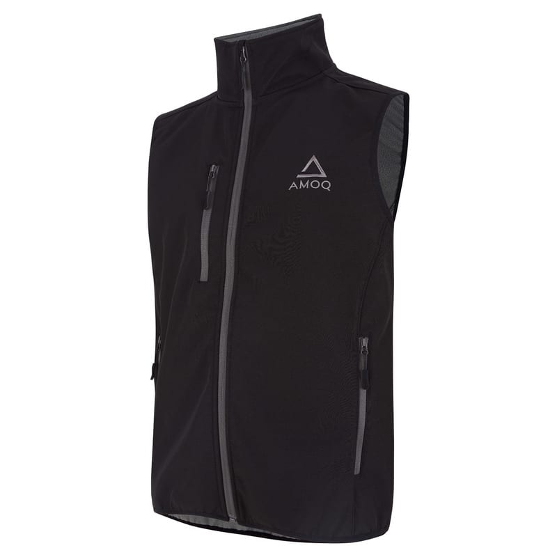 AMOQ Race Softshell-väst Svart - AMOQ