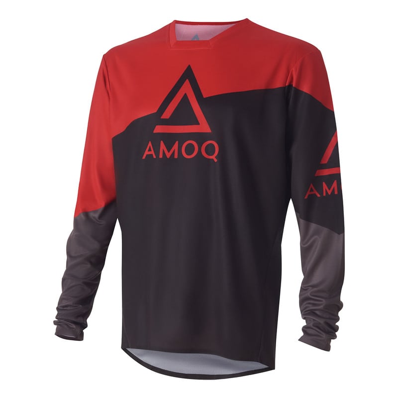 AMOQ Ascent Strive Jersey Black/Red - AMOQ - Motocross Parts