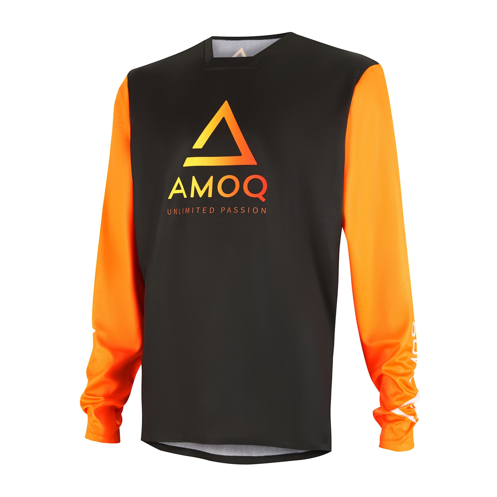 AMOQ Ascent Comp Jersey Noir-Orange - AMOQ